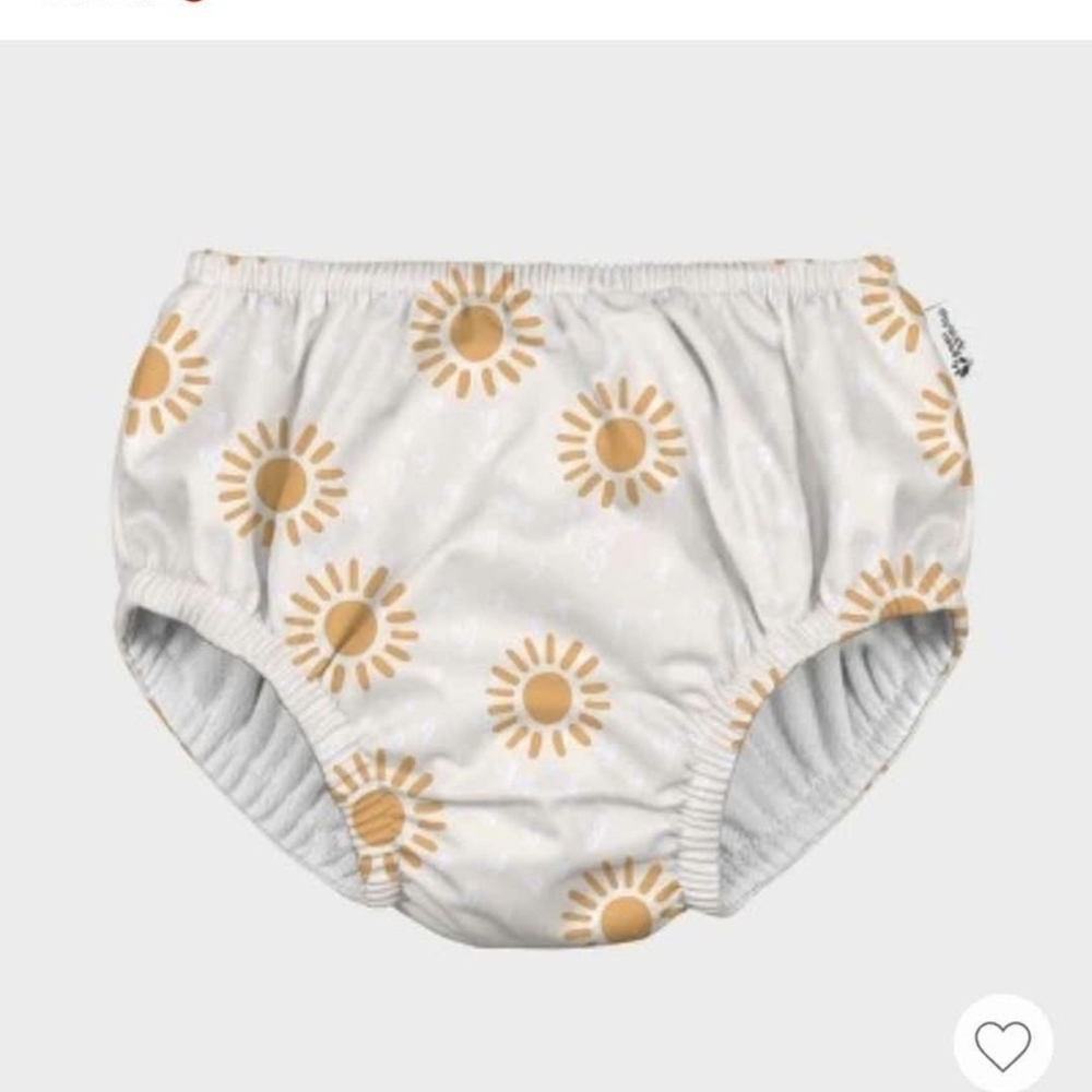 Green Sprouts Eco Swim Diaper Cover - Pink and Yellow - Picture 3 of 3